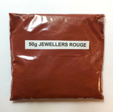 JEWELLERS ROUGE POWDER / 50g~ GOLD~SILVER~JEWELLERY POLISH~POLISHING~METALS 50g