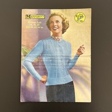 Original  - Marriner's - Vintage Knitting Pattern -  Cardigan - 406