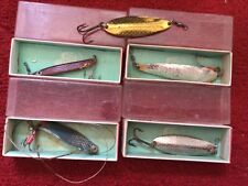 Vintage Abu record Spinning Lures X 4 in Original Boxes