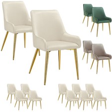 Dining Chair Set Padded Velvet