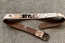 ENERGIE SIGNATURE CANVAS/ LEATHER  BELT MADE IN ITALY SIZE: 30 EXCELLENT