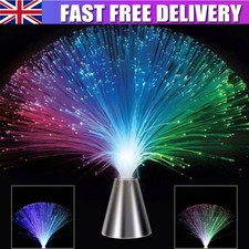 LED Multi Colour Ice Fibre Optic Night Light Changing Fountain Lamp Gift Decor