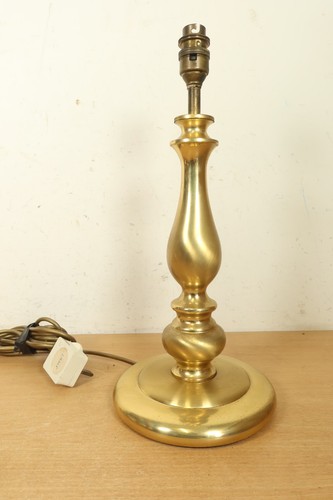 Vintage brass large table lamp - vintage,