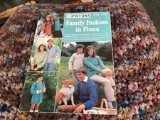 Vintage Patons Family Fashion. In Fiona Knitting Booklet 212 