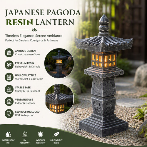 Large pagoda statue garden - pagoda,