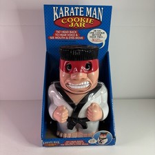 Karate Man Talking Cookie Jar