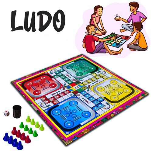 Ludo board cardboard family - board,