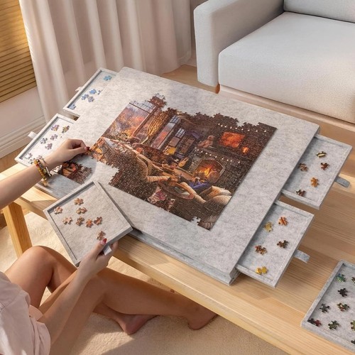 Felt jigsaw puzzle - puzzle, board