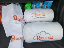 2 x Travel Cot Mattress 120 x 60 cm -Foldable, Portable and Reversible Mattress