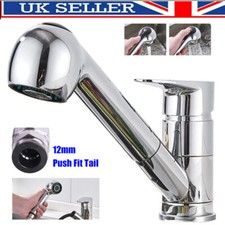 Motorhome Caravan Mixer Tap Pull Out Spray Push For 12mm John Guest / Whale Tail