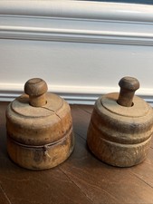 2 Antique Primitive Wooden