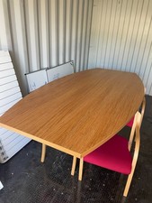 Used Boardroom table and 6