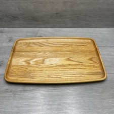 Large Solid Oak Wooden Serving Tray - 50cm long x 32cm wide
