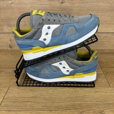 Saucony Shoes Unisex Size UK 5 Jazz Shadow Grey Neon Sneakers Casuals
