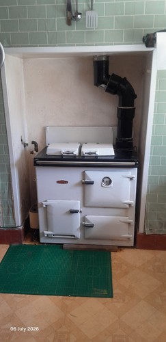 White rayburn royal oil fired - white,