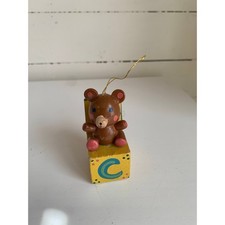 Russ Berrie Wooden Bear with