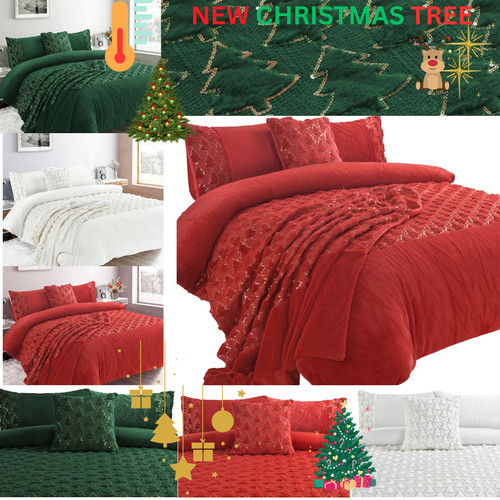 Christmas tree throw over - tree, bed