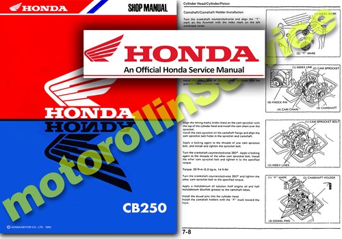 Honda cb250 service manual - service, cb