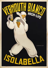AD79 1940's Vintage Italian Vermouth Wine Advertisment Poster Print A1 A2 A3