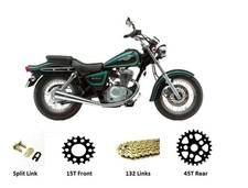 Suzuki GZ125 MARAUDER '98-11 GOLD Heavy Duty Chain and Sprocket Kit