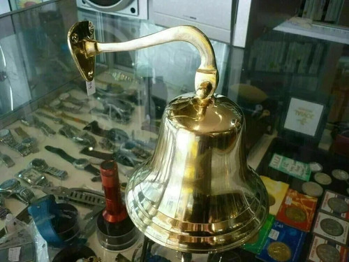 Vintage brass ship bell - ship,