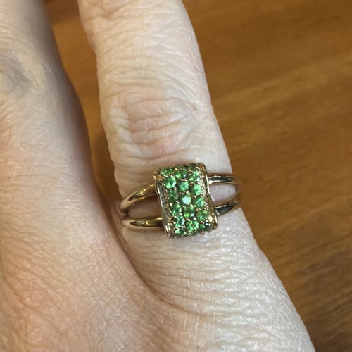 Vintage 9ct gold peridot - 9ct,