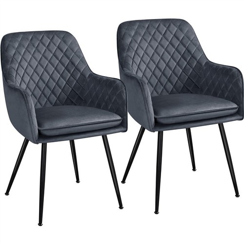 2pcs upholstered dining chairs - upholstered,