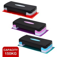 Aerobic Stepper Yoga Step Board Gym Fitness Exercise Cardio Adjustable Blocks