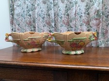 Vintage Hand Painted ARTHUR WOOD Garden Wall Vase/ Planter Made in England