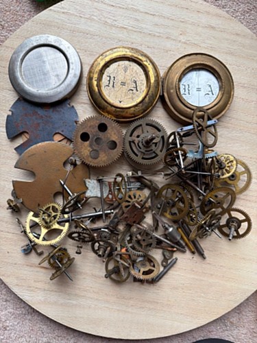 Vintage clock parts - clock, job