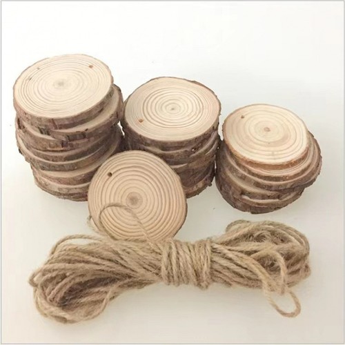 50pcs round discs tree bark - 10-50pcs,