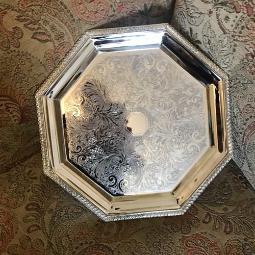 Vintage silver plated serving