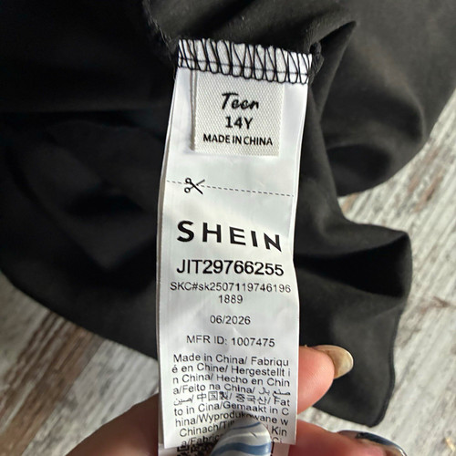 Shein black long - long, dress