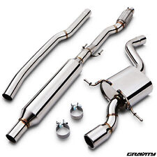 STAINLESS STEEL CATBACK EXHAUST SYSTEM FOR MINI COOPER CABRIO R56 R57 1.6 06-14
