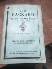 1940 Packard book manual