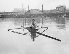 FRED FUSSELL ROWING IN ONE MAN