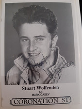 Stuart Wolfenden Coronation Street Signed Cast Card Photo