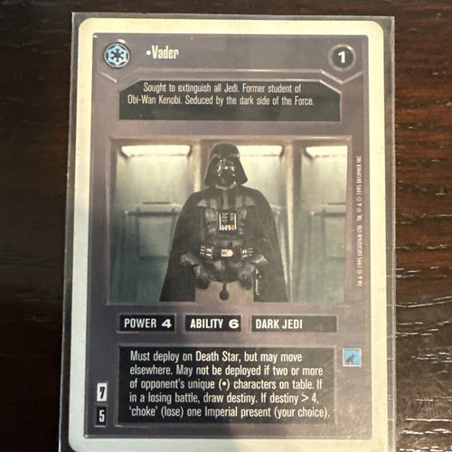 Rare 1995 star wars ccg - rare,