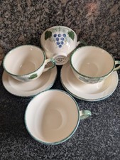 4 Poole Pottery Vineyard Grape