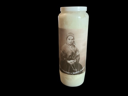 White prayer candle saint - white,