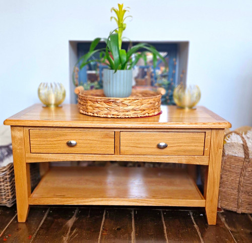 Restored solid oak coffee - solid,
