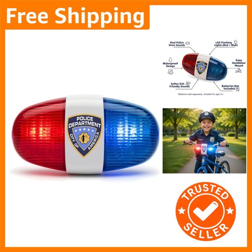 Flashing police bike light - flashing,