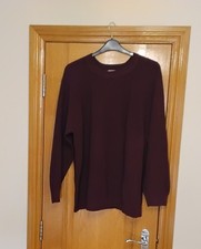 TU Men's Burgundy Cotton Knit