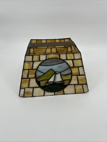 Vintage stain glass shade sail - stain,