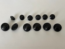 12 X CIVIL DEFENCE BUTTONS KINGS CROWN, 24mm AND 17mm