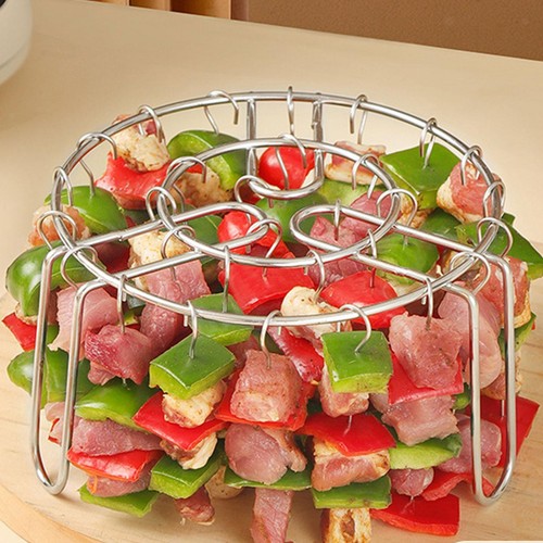 Air fryer skewer rack with - rack,