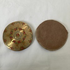 1950's Zenette Floral- Vintage Make Up/Powder Compact With Powder Sifter Working