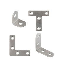 2/4/6/8pcs stainless steel Angle Plate Corner Brace L Shaped Flat Repair Bracket