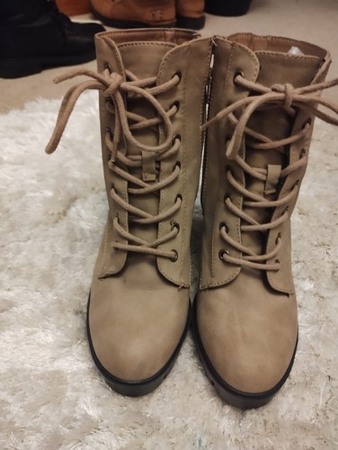 New primark faux taupe leather - faux,