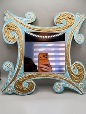 Vintage Turquoise Gold Ornate
